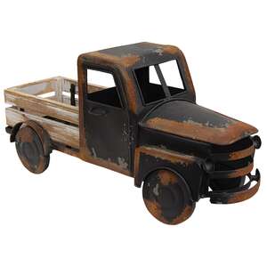 Distressed Black Metal Farm Truck 70190;