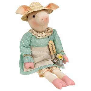 Penelope Pig Doll with Watering Can
