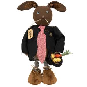 Charles Easter Egg Top Hat Standing Bunny Doll