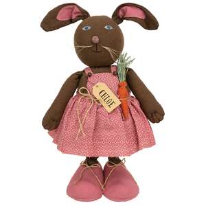 Chloe Carrot Standing Bunny Doll