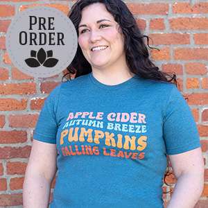 Apple Cider Autumn Breeze T-Shirt - Heather Deep Teal L167