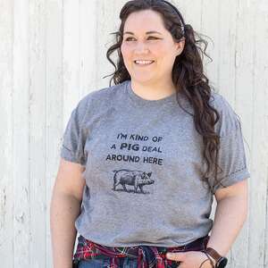 Kind of a Pig Deal T-Shirt - Heather Graphite L173XXL;