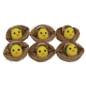 Hatching Chicks in Nests, 6/Set SHN5483;