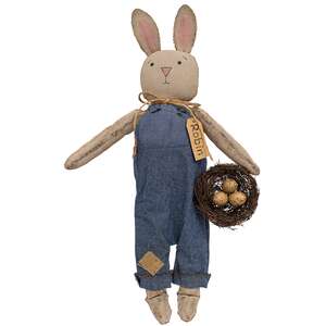 Robin Bunny with Bird Nest U24036;