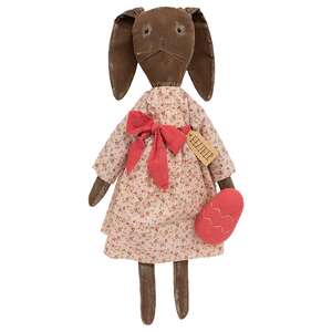 Heather Chocolate Bunny Doll with Easter Egg U24037;