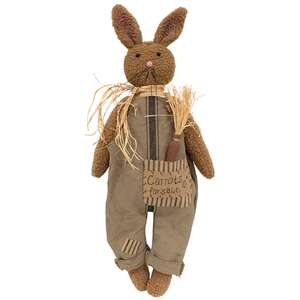 U24038 Ticking Patch Carrots For Sale Bunny Doll;