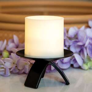 Cast Iron Tripod Pillar Holder - 4.25" x 2.25"H 19273A;