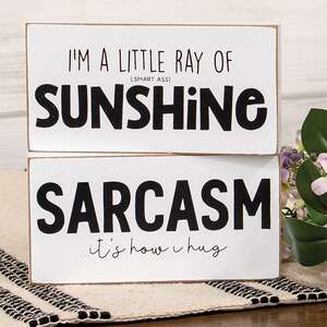 How I Hug Block Sign, 2 Asstd. 37907;