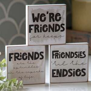 Friends For Keeps Square Block, 3 Asstd.;