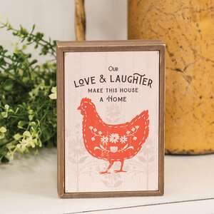 Love & Laughter Home Mini Box Sign 38247;