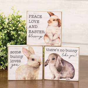Bunny Love Square Block, 3 Asstd. 38264;
