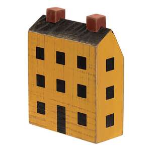 Primitive Mustard Wood House Block