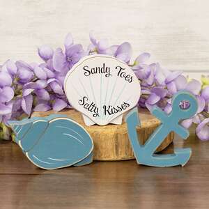 Sandy Toes Wooden Sitter, 3 Asstd. 38391;