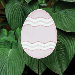 Glittered Pink Easter Egg Accent/Planter Stake 38401;
