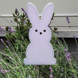Lavender Bunny Accent/Planter Stake 38405;