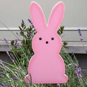 Pink Bunny Accent/Planter Stake 38406;