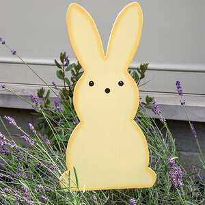 Yellow Bunny Accent/Planter Stake 38407;