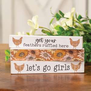 Let's Go Girls Floral Chicken Mini Stick, 3 Asstd. 38441;