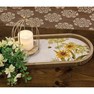 Bumble Bee & Flower Oval Tray 38561;