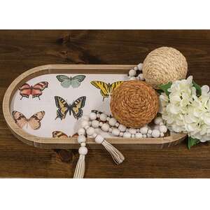 Butterflies Oval Tray 38562;