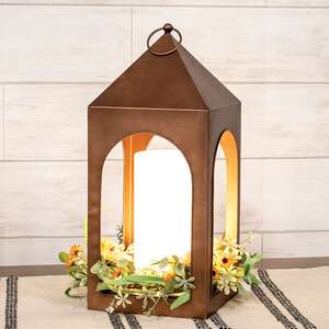 Copper Finish Open Air Tri-Function LED Lantern 70197;