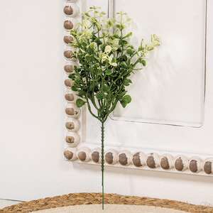 Cream Tipped Baby's Grass Pick, 9" ;