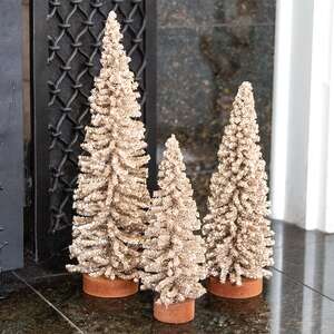 Champagne Gleam Bristle Tree, 10" FYL173672;
