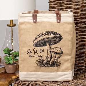 Go Wild For A While Jute Tote LT12;