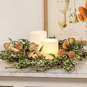 Mossy Sprouting Mushroom Ring, 6.5" SA112517;