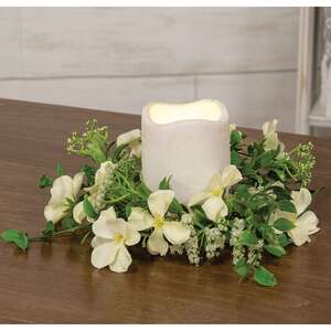 Heavenly Blossoms Candle Ring, 3.5" SA112525;