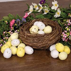Yellow & White Speckled Eggs, 24/Pkg;