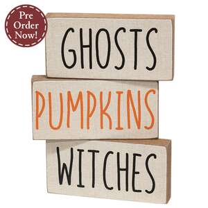 Halloween Words Mini Block - 3 Asstd.