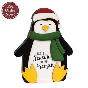 Season To Be Freezin Chunky Penguin Sitter - 7"H