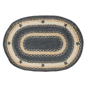 Slate Star Braided Rug, 20"x 30"