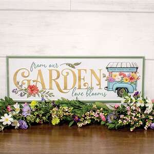 From Our Garden Love Blooms Metal Sign 60493;