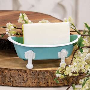 Teal Iron Bathtub Soap Dish 70204;