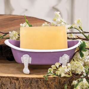 Lilac Iron Bathtub Soap Dish 70205;