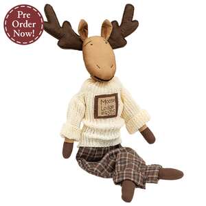 Stuffed Moose Lodge Sweater Doll