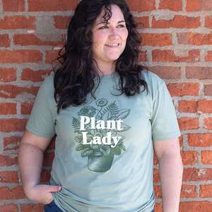 Plant Lady T-Shirt, Sage L185XXL;