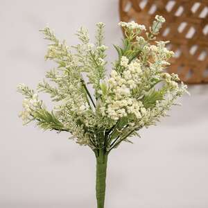 Delicate Cream Astilbe & Lace Bush, 14" SA112535;