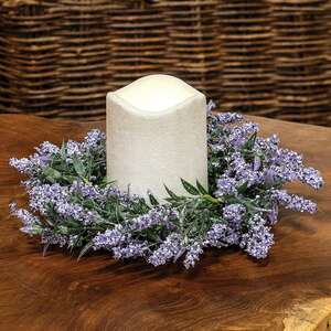 Lavender Blossoms Candle Ring, 3.5" SA112537;