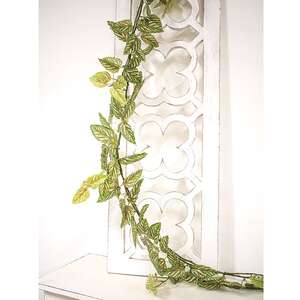 Pink Fittonia Leaves Garland, 6 ft T182509;