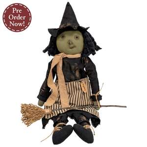 Agnes Witch Doll with Broom