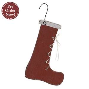 Primitive Santa's Boot Wooden Ornament