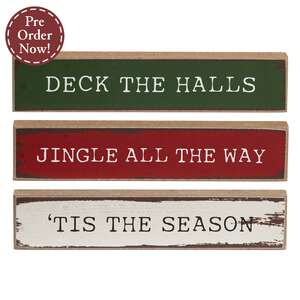 Deck the Halls Mini Stick - 3 Asstd.