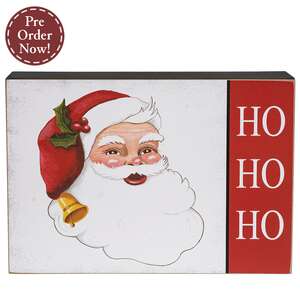 Ho Ho Ho Jolly Santa Box Sign