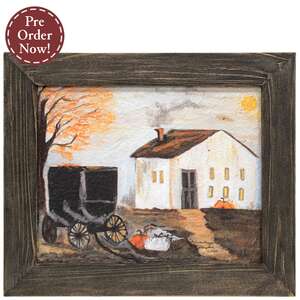 Autumn Buggy Textured Framed Print - 10x8