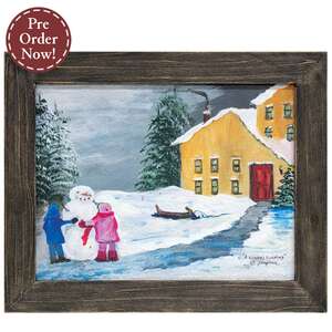 A Winter's Evening Textured Framed Print - 12x9