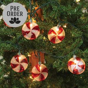 Peppermint Candy Light Strand, 10ct, 6ft 13727;