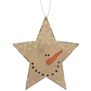 Hanging Snowman Star;